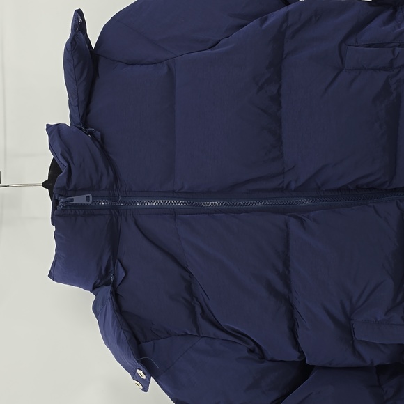 Good American Iridescent Blue Puffer Jacket Removable Hoodie Womens  Size 0= XS - Picture 2 of 9